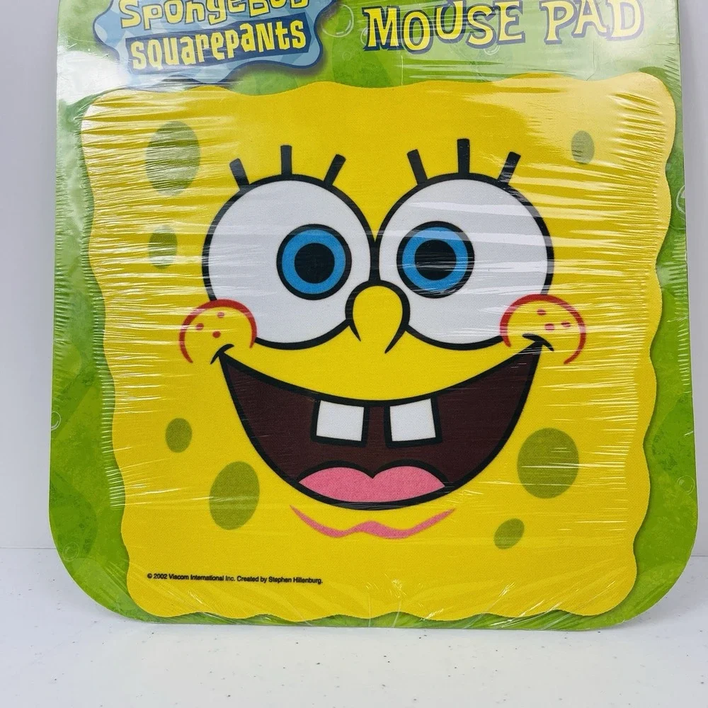 SpongeBob SquarePants Yellow Computer Mouse Pad Nickelodeon VTG 2002